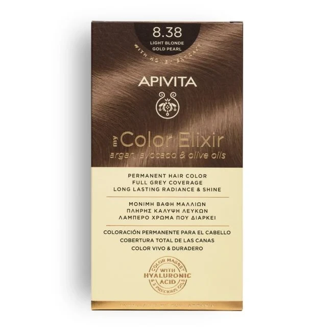 APIVITA My Color Elixir 8.38 Light Blonde Gold Pearl 50&75ml