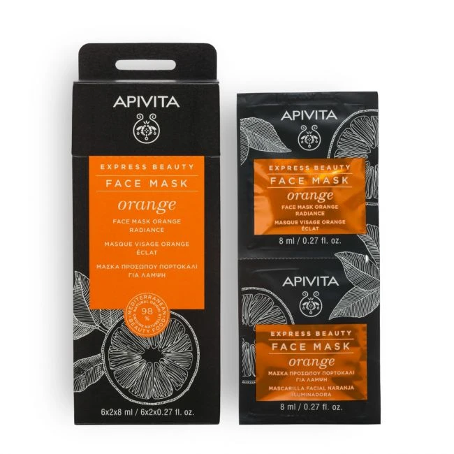 APIVITA Express Beauty Face Mask Orange Radiance 2x8ml