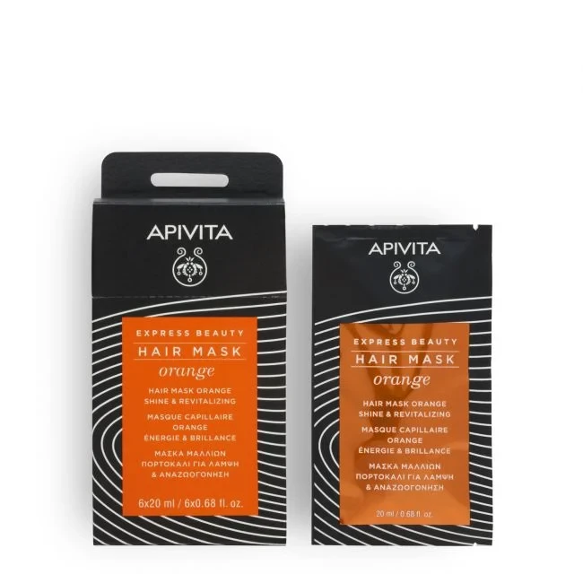 APIVITA Express Beauty Hair Mask Orange Shine & Revitalizing 20ml
