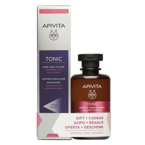 APIVITA Σετ Hair Loss Lotion 150ml & Women's Tonic Shampoo Hippophae TC & Laurel 250ml