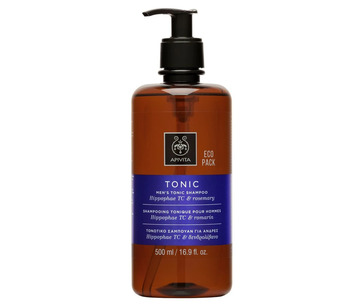 APIVITA Men's Tonic Shampoo Hippophae TC & Rosemary 500ml