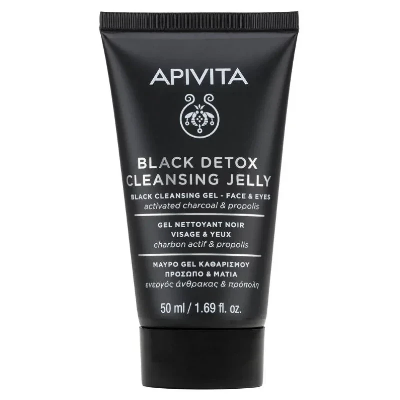 APIVITA Black Detox Cleansing Gel Face & Eyes 50ml