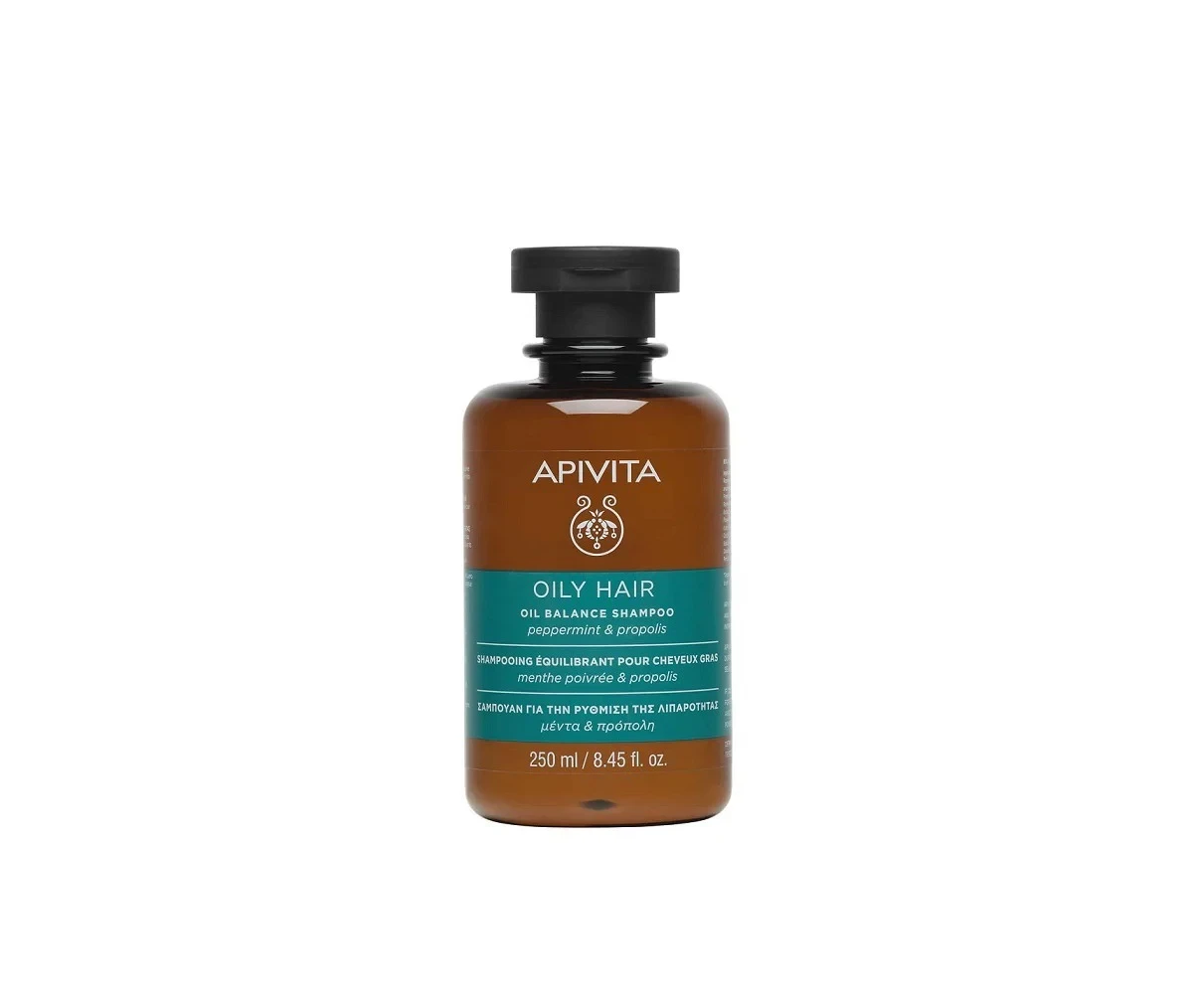 APIVITA Oily Hair Oil Balance Shampoo Peppermint & Propolis 250ml