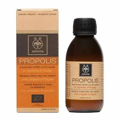 APIVITA Propolis Βιολογικό Σιρόπι για το Λαιμό με Πρόπολη & Θυμάρι 150ml