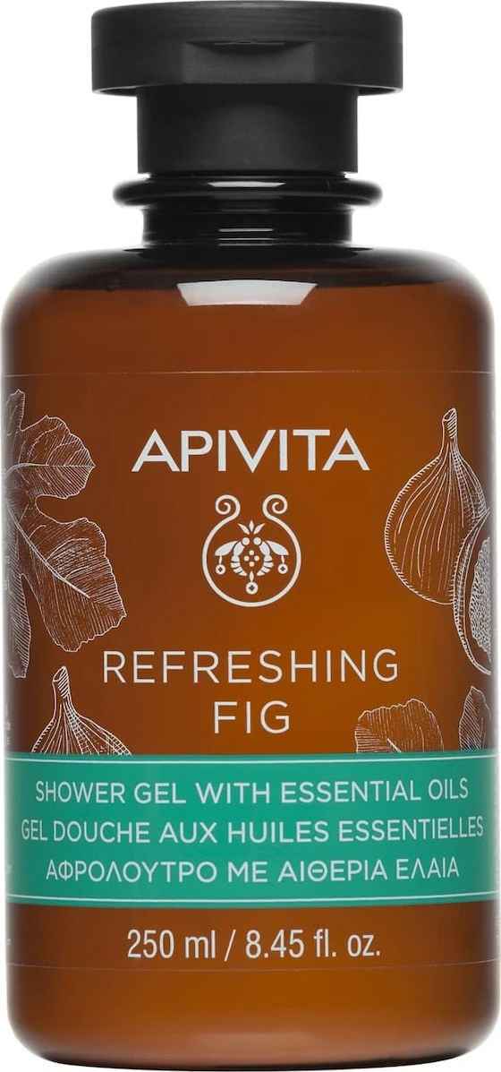 APIVITA Refreshing Fig Shower Gel with Essential Oils 250ml
