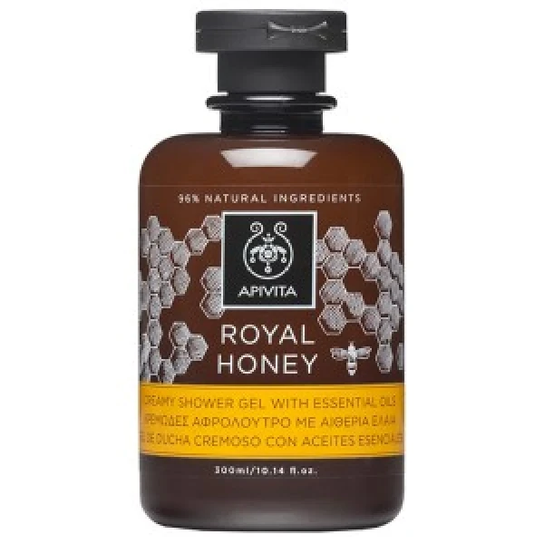 APIVITA ROYAL HONEY CREAMYSHOWER GEL WITH ESSENTIALS OILS300ML