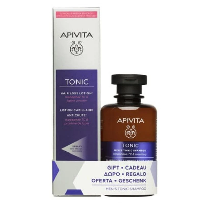 APIVITA Hair Loss Lotion 150ml & Shampoo Men's Tonic 250ml
