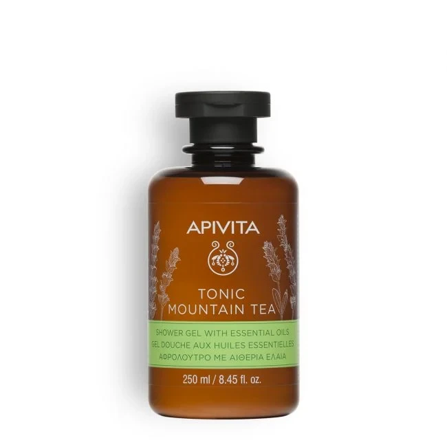 APIVITA Tonic Mountain Tea Shower Gel with Essential Oils 250ml