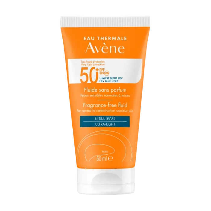 AVENE Fluid Dry Touch Spf50+ Normal to Combination Sensitive Skin without Perfume 50ml