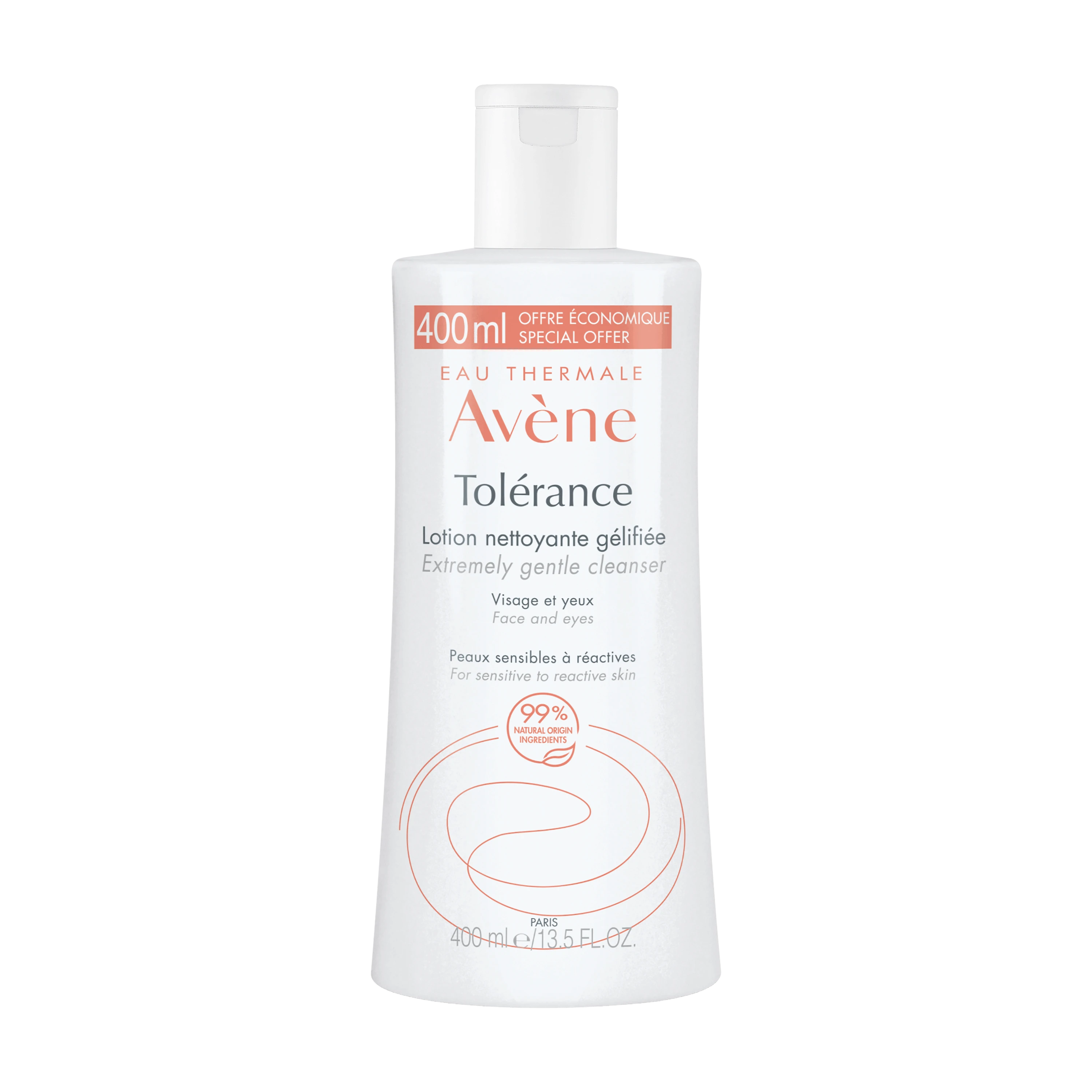 AVENE Tolerance Extremely Gentle Cleanser Face & Eyes Sensitive to Reactive Skin 400ml