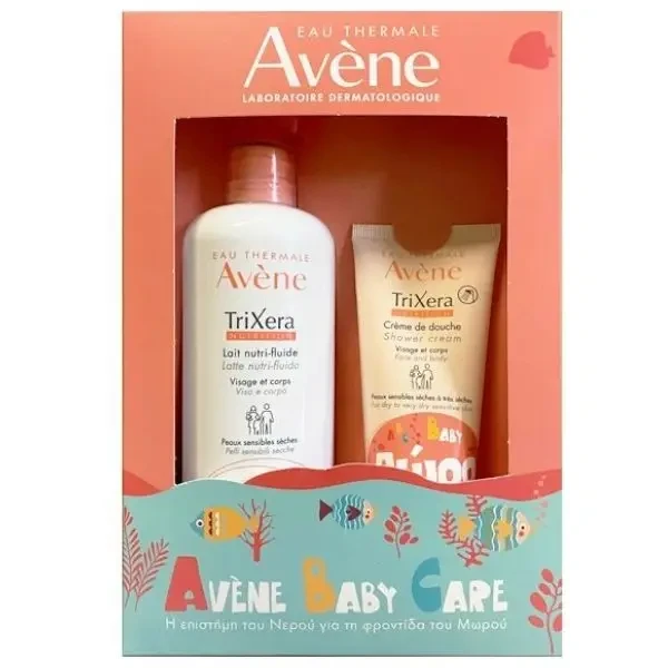 AVENE Trixera Nutrition Lait Nutri-Fluide Λεπτόρρευστο Γαλάκτωμα Για Το Ξηρό Δέρμα 400 ml & Δώρο Avene Trixera Nutrition Shower