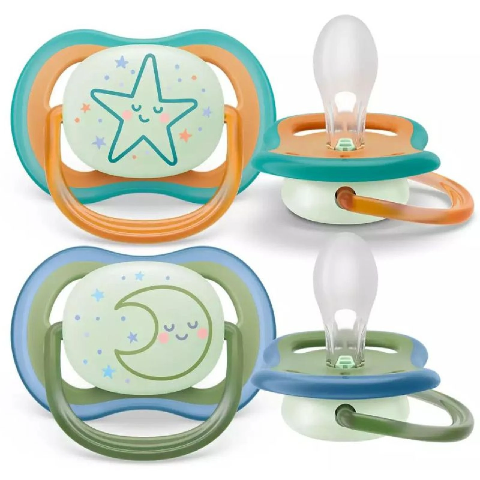 AVENT Avent Ultra Air Night Πιπίλες Σιλικόνης 18m+ 2τμχ