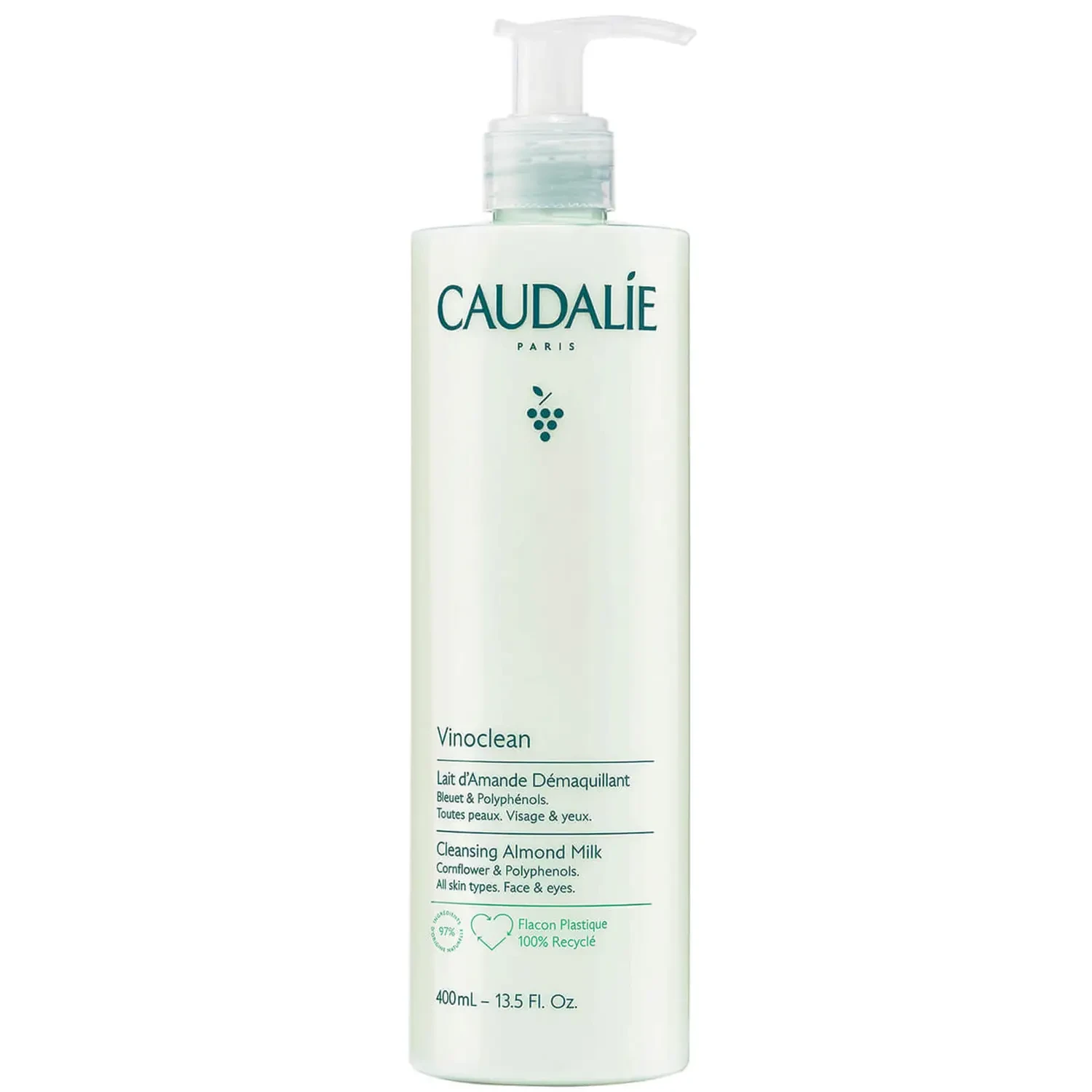 CAUDALIE Vinoclean Cleansing Almond Milk All Skin Types 400ml