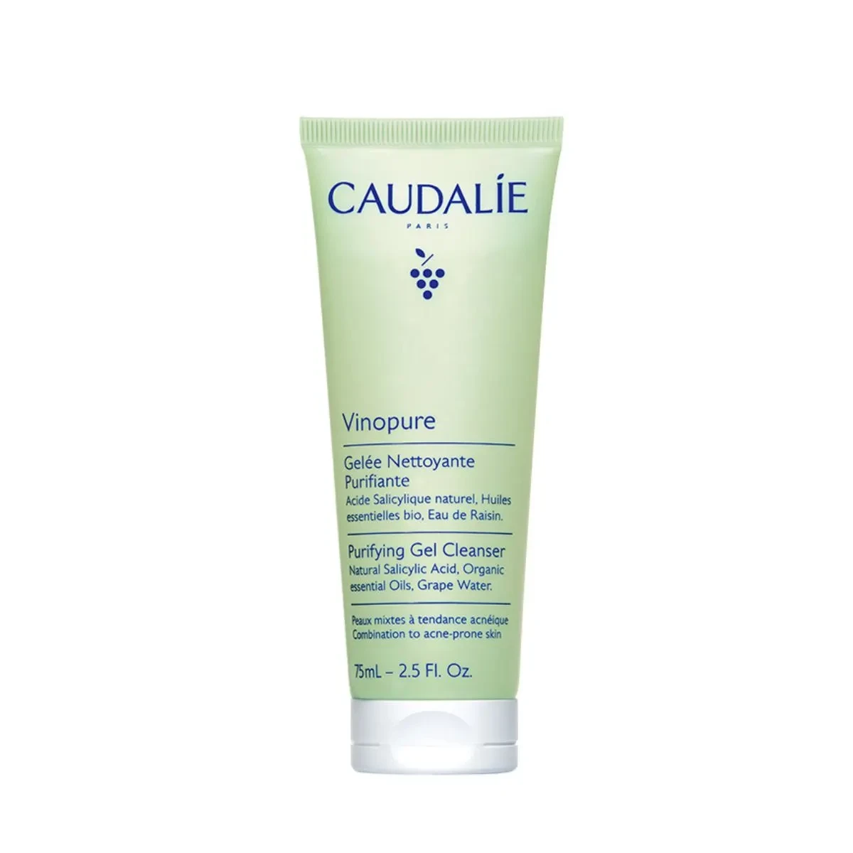 CAUDALIE Vinopure Purifying Gel Cleanser Acne Prone Skin 75ml