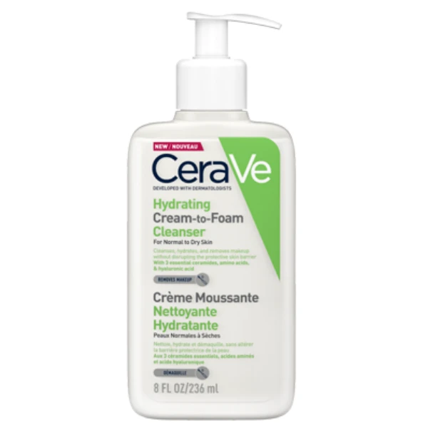 CERAVE Hydrating Cream to Foam Cleanser 236 ml