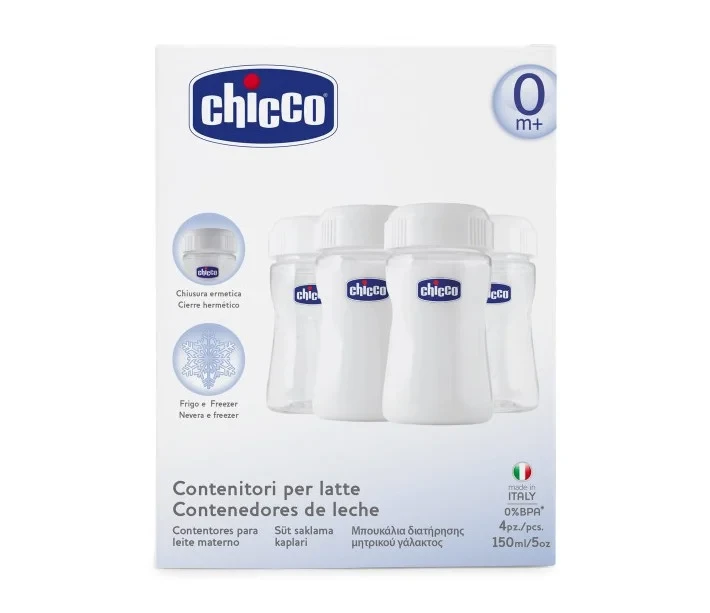 Chicco Μπουκάλια Διατήρησης Μητρικού Γάλακτος 4 Τεμάχια