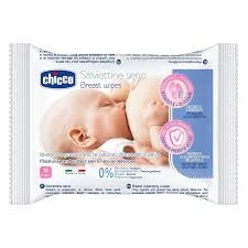 CHICCO Natural Feeling Breast Wipes 16 Τεμάχια