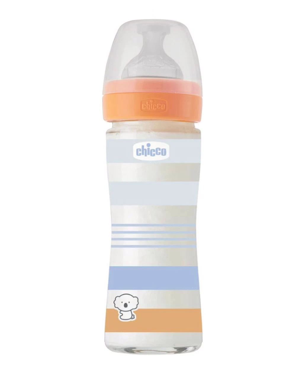 CHICCO Well Being Anti-Colic System Μπιμπερό Γυάλινο 2m+ 250ml