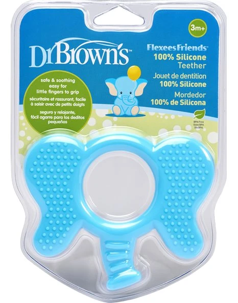 DR BROWN'S Κρίκος Οδοντοφυΐας Ελέφαντας 3m+ 1 Τεμάχιο