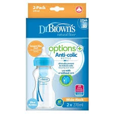 DR BROWN'S Options+ Anti-Colic Blue Bottle 2x270ml