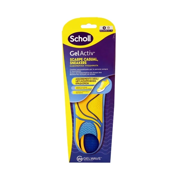 SCHOLL Gel Activ Πάτοι για Καθημερινά Υποδήματα Small ( 35.5-40.5) 1 Zευγάρι