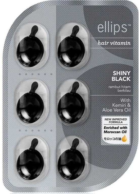 ELLIPS Hair Vitamin Shiny Black 8 Κάψουλες