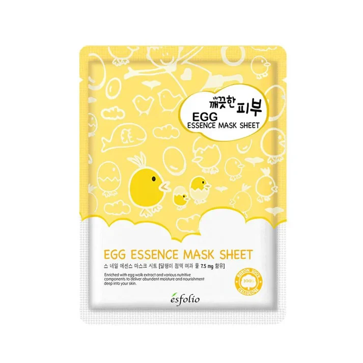 ESFOLIO Pure Skin Egg Essence Mask Sheet 1 Τεμάχιο
