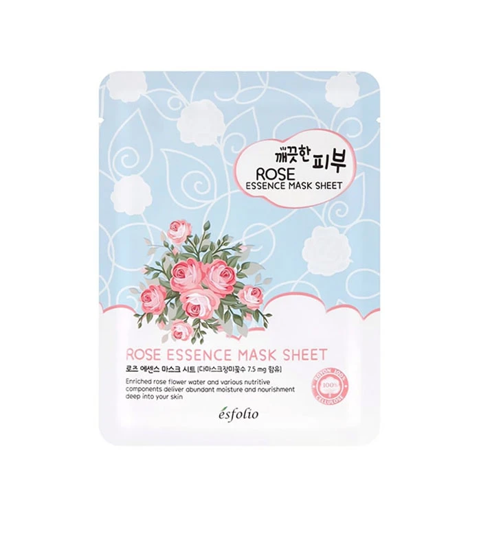 ESFOLIO Pure Skin Essence Mask Sheet - Rose 1 Τεμάχιο