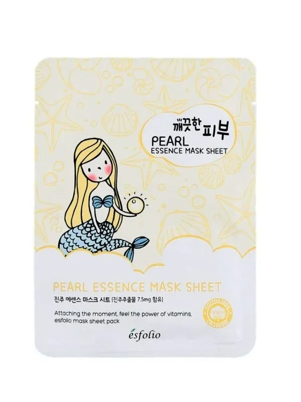 ESFOLIO Pure Skin Pearl Essence Mask Sheet 1 Tεμάχιο