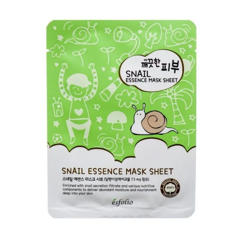ESFOLIO Pure Skin Snail Essence Mask Sheet 1 Τεμάχιο