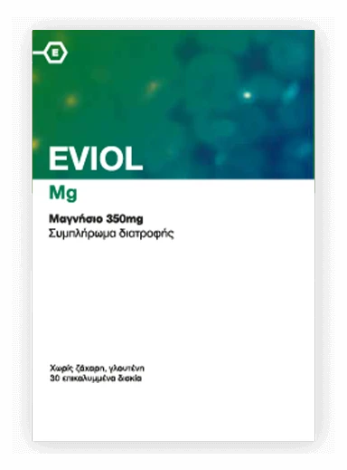 EVIOL Mg Magnesium 350mg 30 Επικαλυμμένα Δισκία