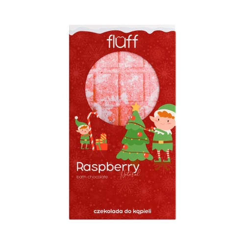 FLUFF Chocolate Bath Bomb Raspberry 1 Τεμάχιο