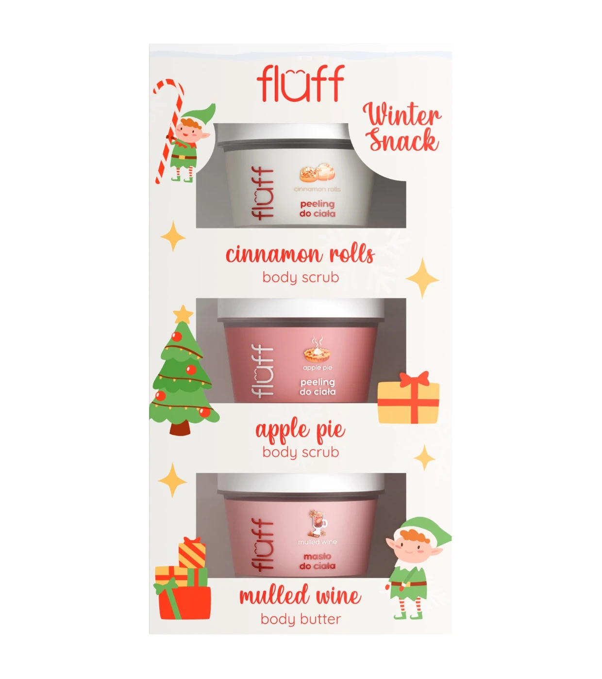 FLUFF Chritmas Body Care Set Winter Snack 3 Τεμάχια