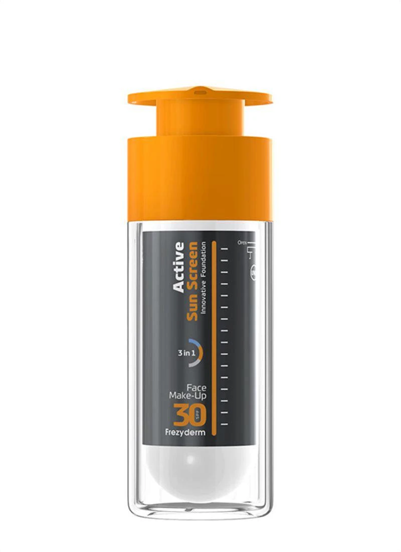 FREZYDERM Active Sun Screen Innovative Foundation Cream Spf30+ 30ml