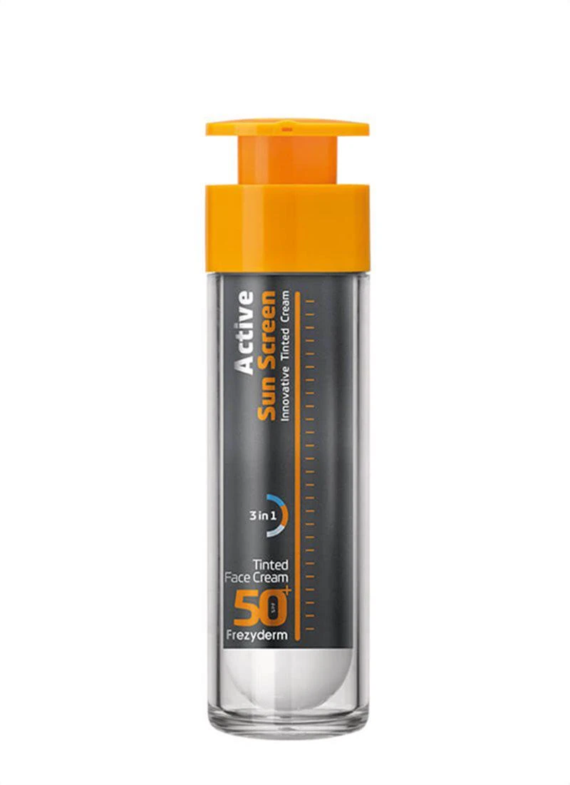 FREZYDERM Active Sun Screen Innovative Tinted Cream Spf50+ 50ml
