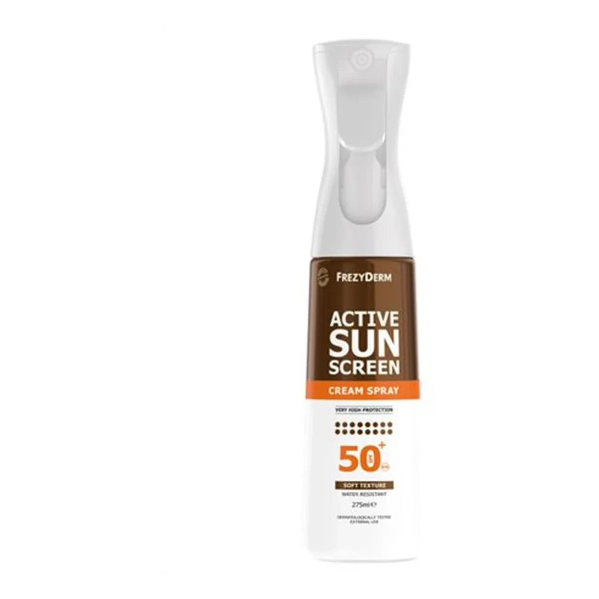 FREZYDERM Active Sun Screen Cream Spray Αντηλιακό Γαλάκτωμα σε Σπρέι SPF50+ 275ml