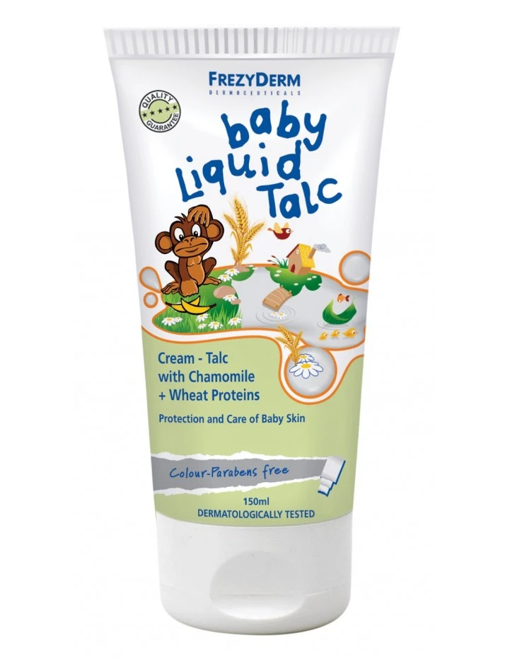 FREZYDERM Baby Liquid Cream -Talc 150ml