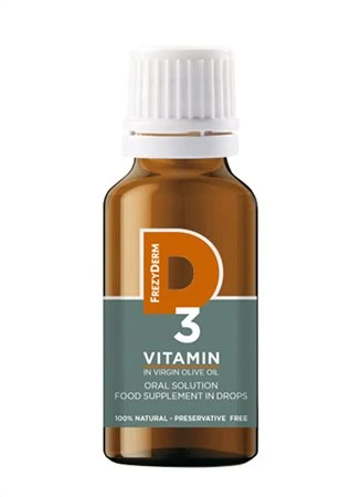 FREZYDERM D3 Vitamin Oral Solution Food Supplement in Drops 20ml