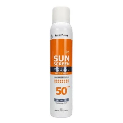FREZYDERM Sunscreen Mousse Προσώπου και Σώματος 50+Spf 200ml