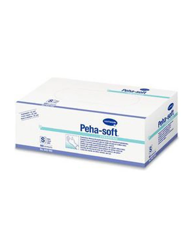 HARTMANN Peha-Soft Nitrile White Λευκά Γάντια Νιτριλίου μιας Χρήσης χωρίς Πούδρα Μέγεθος S 100 Τεμάχια