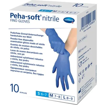 HARTMANN Peha-Soft Nitrile Fino Γάντια Νιτριλίου μιας Χρήσης χωρίς Πούδρα Μέγεθος S 10 Τεμάχια