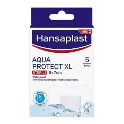 HANSAPLAST Aqua Protect Sterile XL MED+ 6 x 7 cm 5 Τεμάχια