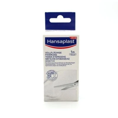 HANSAPLAST MED+ Ταινία Στερέωσης Μεγάλης Επιφάνειας Sensitive 1m x 10cm 1 Tεμάχιο