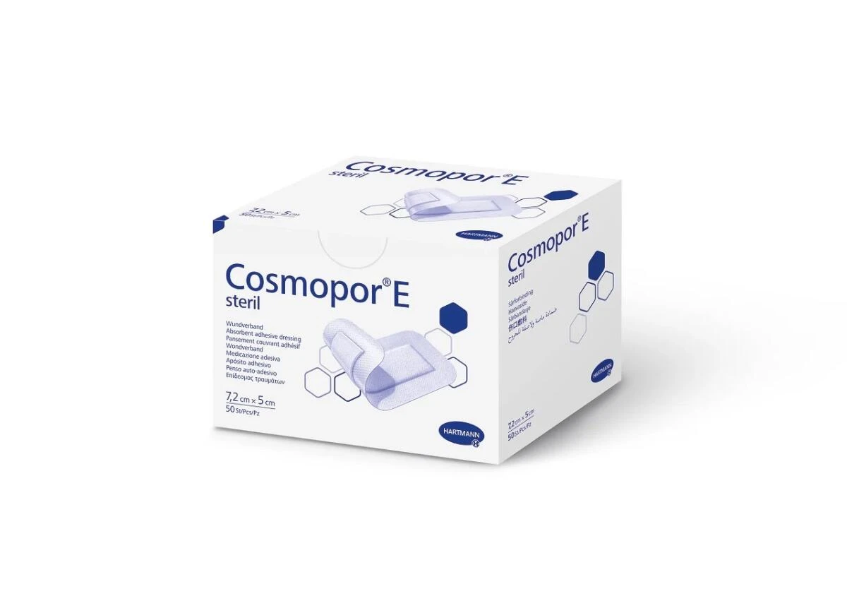 HARTMANN Cosmopor ® E Αποστειρωμένη Αντικολλητική Γάζα 7,2x5cm 50 Τεμάχια