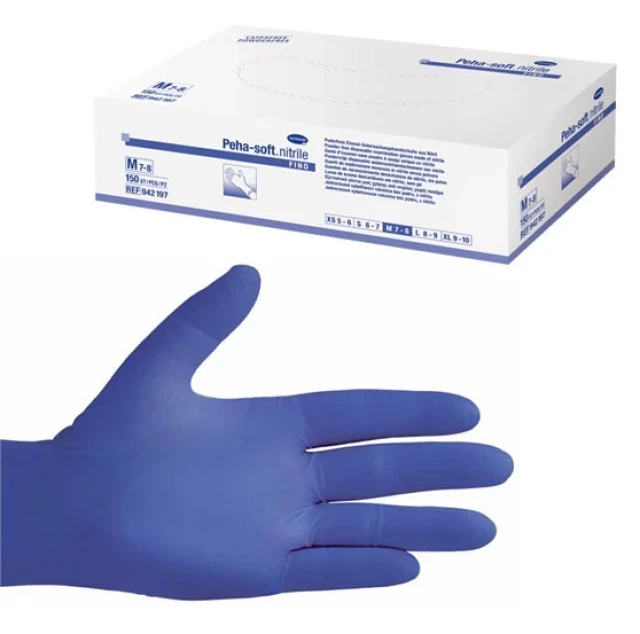 HARTMANN Peha-Soft Nitrile Fino Γάντια Νιτριλίου μιας Χρήσης χωρίς Πούδρα Μέγεθος M 150 Τεμάχια