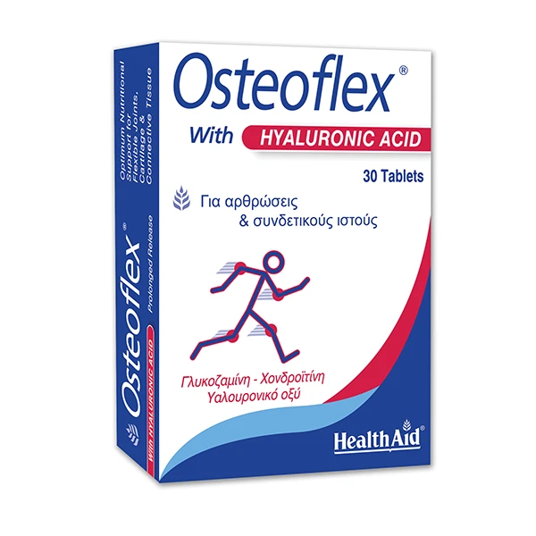HEALTH AID Osteoflex with Hyaluronic Acid 30 Ταμπλέτες