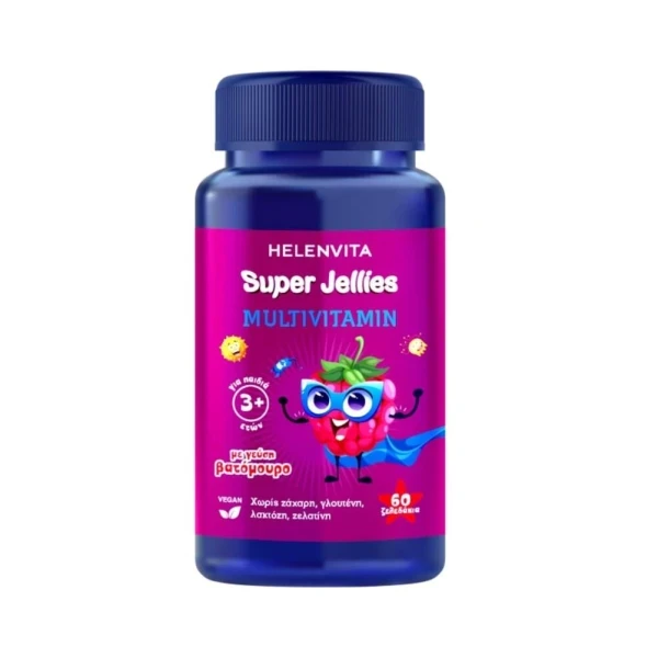 HELENVITA Super Jellies Multivitamin με Γεύση Βατόμουρο 60 Ζελεδάκια
