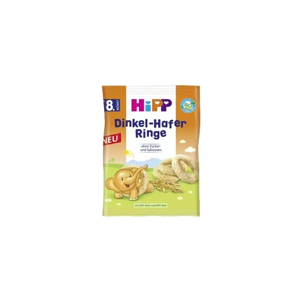 HIPP Dinkel - Hafer Ringe Δαχτυλίδια Όλυρα & Βρώμη 30gr