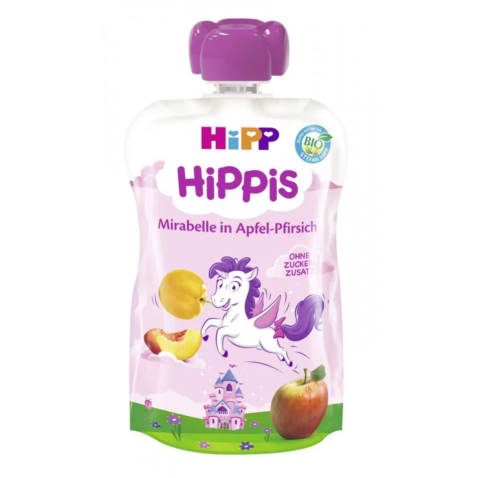 HIPP Hippis Μήλο Κορόμηλο Ροδάκινο 100gr