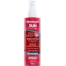 HISTOPLASTIN Sun Protection Invisible Mist Spray Face & Body Spf30 200ml